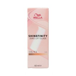 Koloryzacja permanentna Wella Shinefinity Nº 06/43 (60 ml)