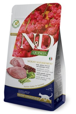FARMINA N&D Quinoa Weight Management Lamb - sucha karma dla kota - 5kg