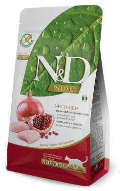 FARMINA N&D Prime Chicken & Pomegranate Adult Neutered - sucha karma dla kota - 5 kg