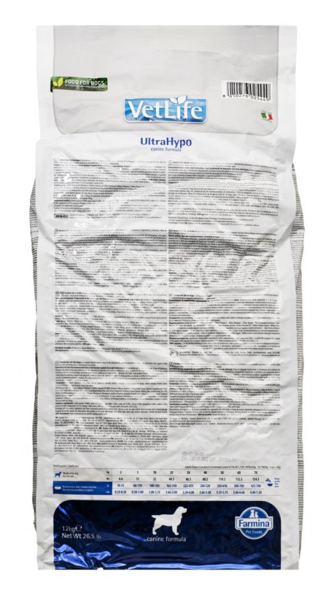 FARMINA Vet Life UltraHypo Canine - sucha karma dla psa - 12 kg