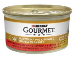 GOURMET GOLD - mix wołowina i kurczak 85g