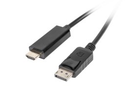 Kabel Lanberg CA-DPHD-10CC-0050-BK (DisplayPort M - HDMI M; 5m; kolor czarny)