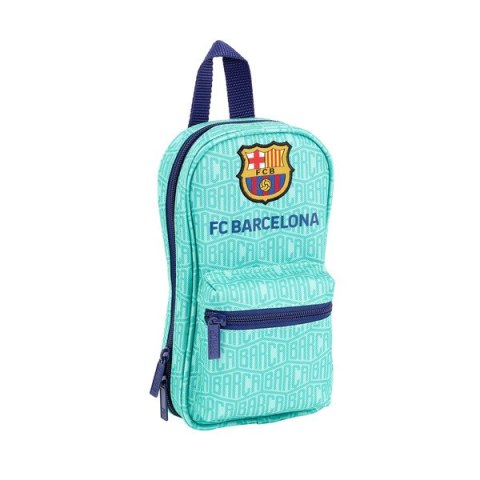 Piórnik w kształcie Plecaka F.C. Barcelona Turkusowy 12 x 23 x 5 cm (33 Części)