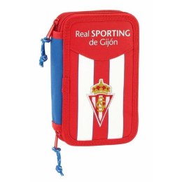 Piórnik Podwójny Real Sporting de Gijón Biały Czerwony (28 pcs)