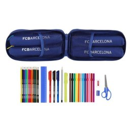 Piórnik w kształcie Plecaka F.C. Barcelona Niebieski 12 x 23 x 5 cm (33 Części)
