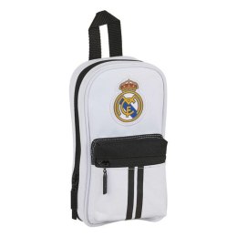 Piórnik w kształcie Plecaka Real Madrid C.F. M747 Biały Czarny 12 x 23 x 5 cm (33 Części)