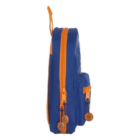 Piórnik w kształcie Plecaka Valencia Basket M847 Niebieski Pomarańczowy 12 x 23 x 5 cm
