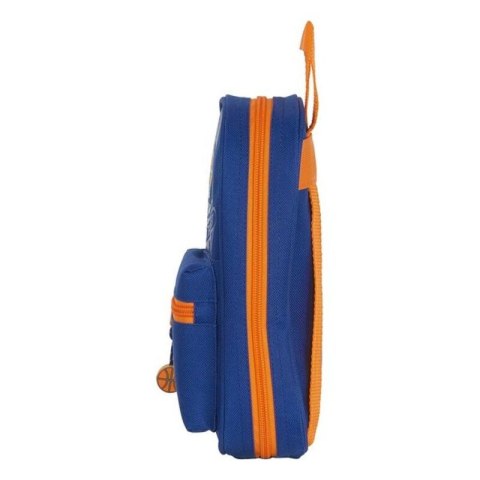Piórnik w kształcie Plecaka Valencia Basket M847 Niebieski Pomarańczowy 12 x 23 x 5 cm