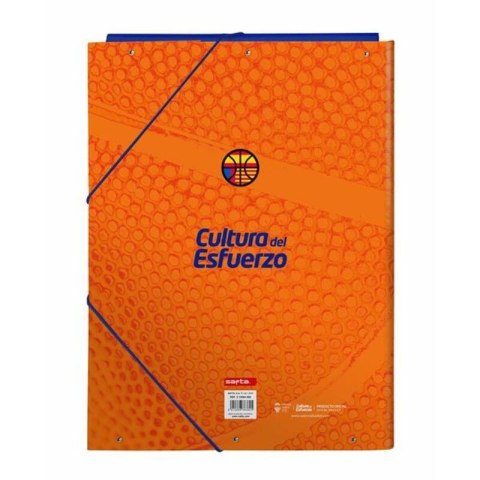 Folder Valencia Basket M068 Niebieski Pomarańczowy A4