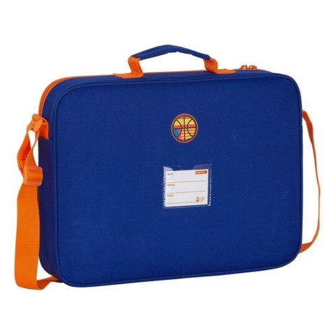 Torba szkolna Valencia Basket Niebieski Pomarańczowy (38 x 28 x 6 cm)
