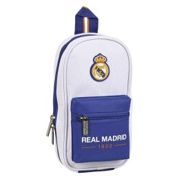 Piórnik w kształcie Plecaka Real Madrid C.F. 1 Niebieski Biały 12 x 23 x 5 cm (33 Części)