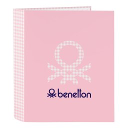 Segregator Benetton Vichy Różowy A4 (27 x 33 x 6 cm)