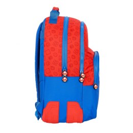 Plecak szkolny Super Mario Czerwony Niebieski (32 x 42 x 15 cm)