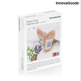 InnovaGoods® Plastry detoksykujące do stóp Lavender, usuwają toksyny i odświeżają stopy, 10 sztuk, dyskretny i wygodny design, i