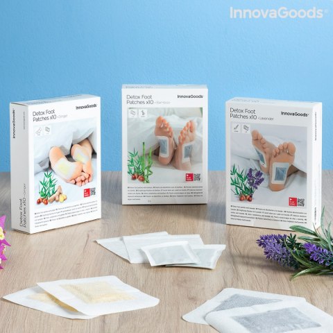 Plastry Detoksykacyjne do Stóp Lavender InnovaGoods 10 Sztuk